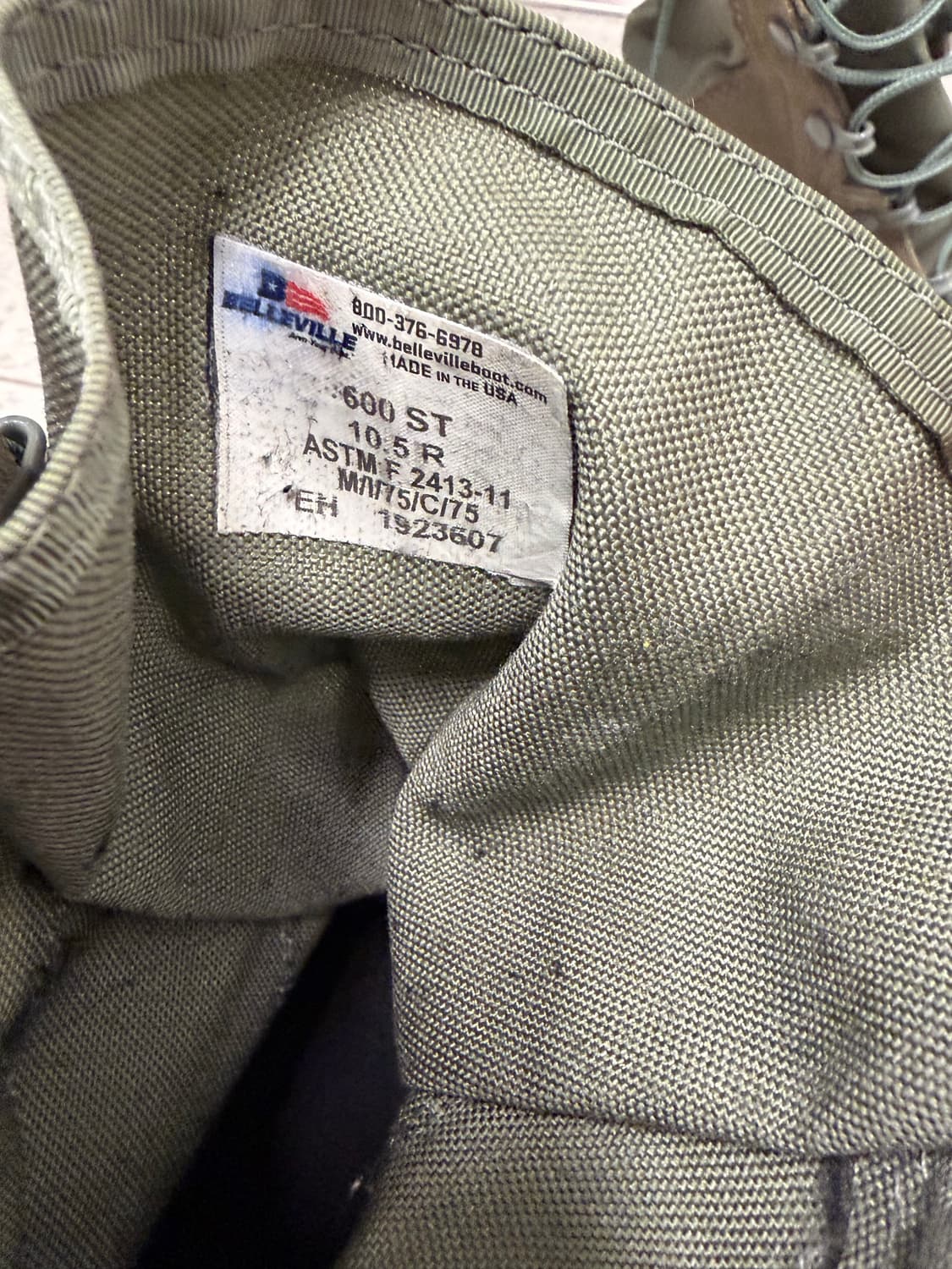 [10.5, 280] 베르빌 600st 컴뱃 부츠 상품이미지5