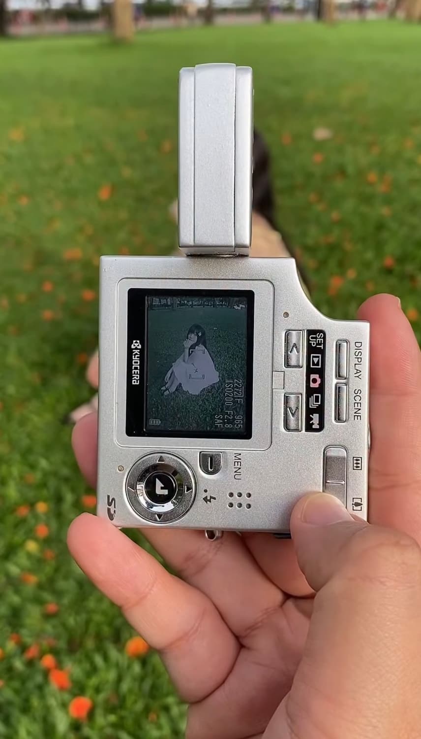 교세라 파인캠 sl400r 카메라 디카 실버 미품 풀박스🤍✨ 상품이미지9