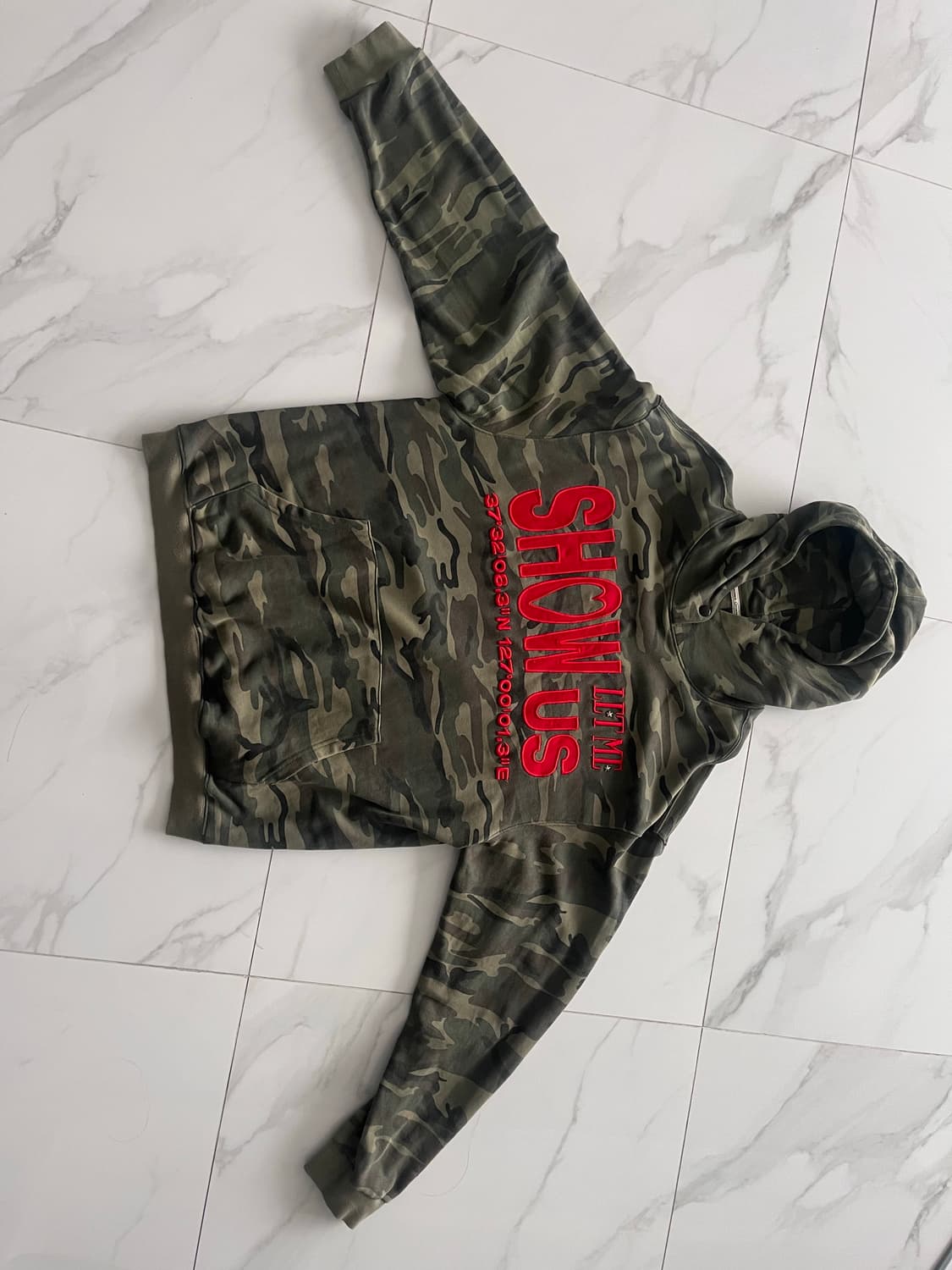 러브이즈트루 카모 후드티SH SHOW US HOODIE(KHAKI) 상품이미지2