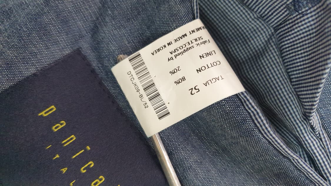 빠니깔레 남성 린넨자켓 52 이태리 상품이미지7