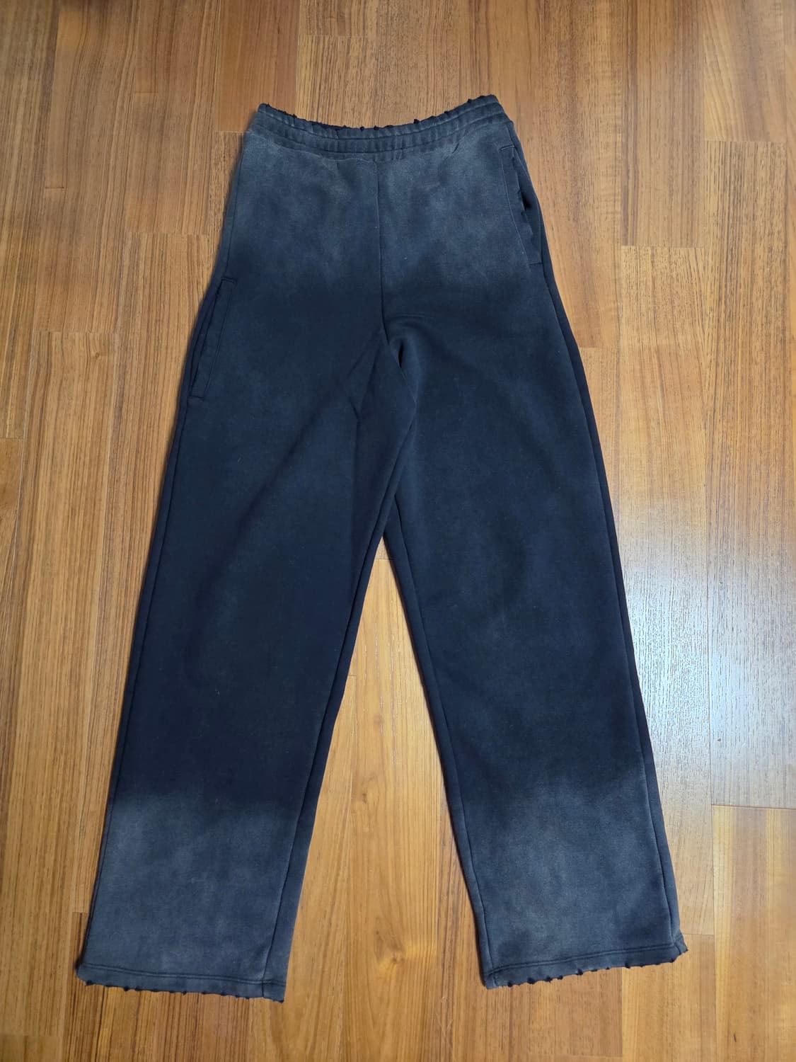 Loadingroom 빈티지 워싱 블랙 트레이닝 조거 팬츠 상품이미지1