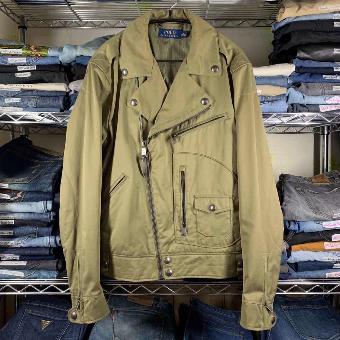 [표기 M, 실측 L] 폴로 랄프로렌 크롭핏 라이더재킷 상품이미지2