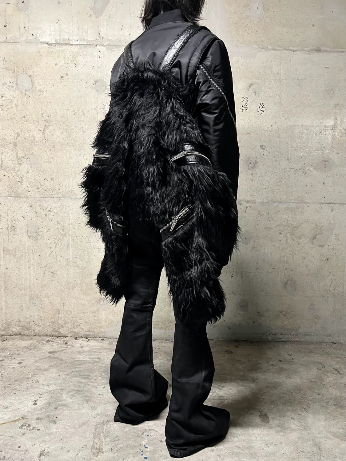 Noir Black Fur Bomber 상품이미지8