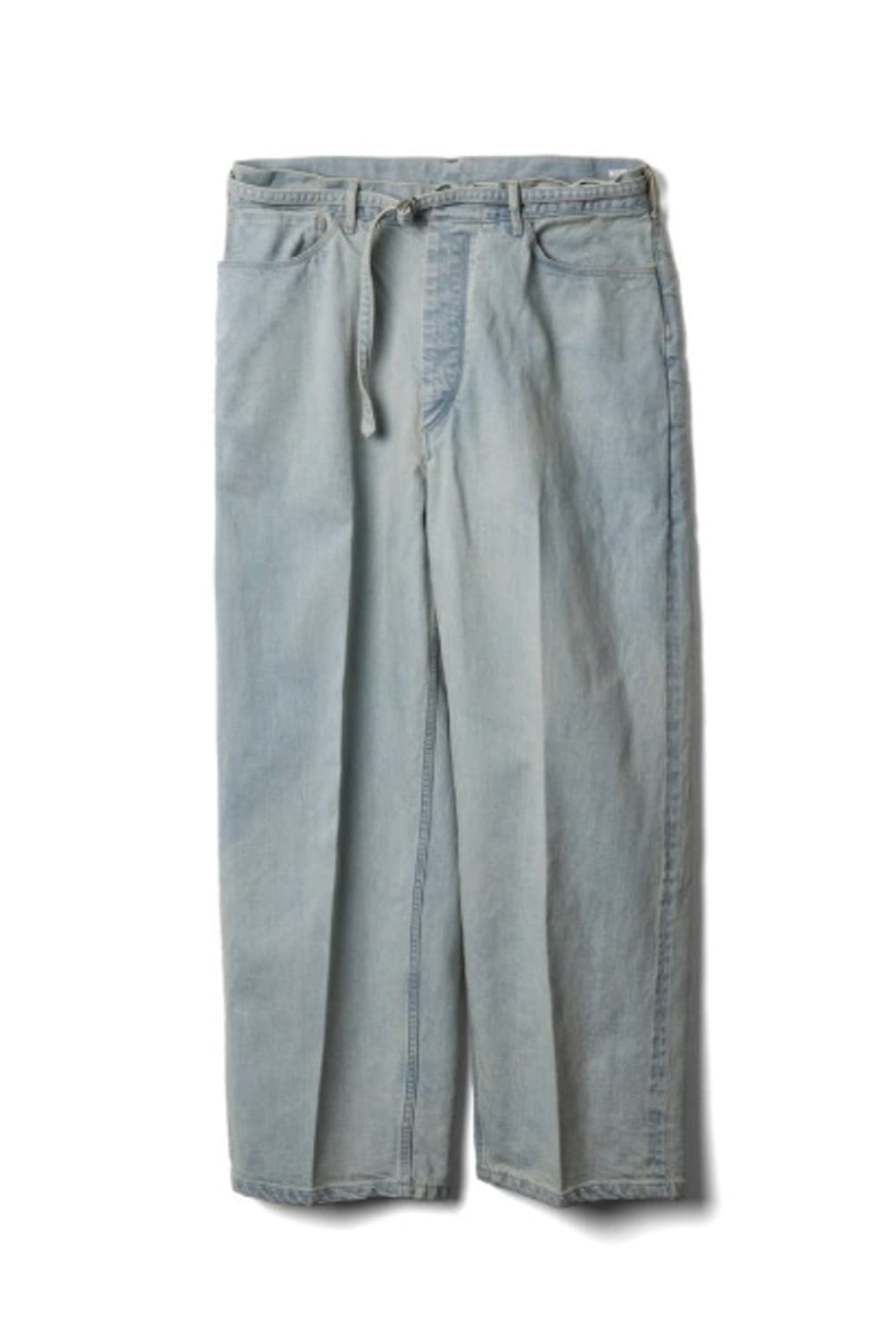 [4] Blurhms 12.9oz 벨티드 데님 팬츠 블리치 상품이미지1