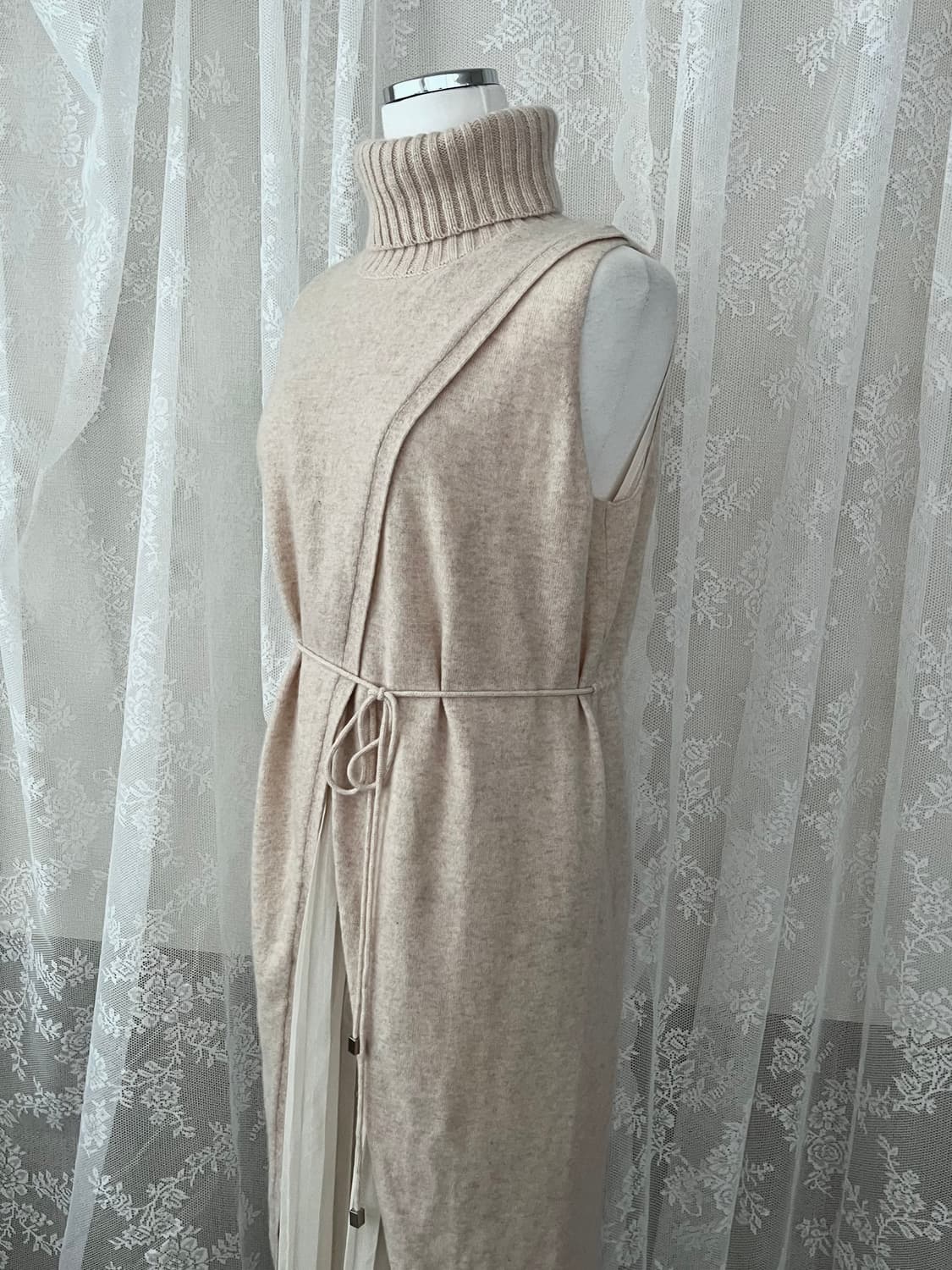 F) 수입의류 DOV LILY 캐시미어 100 롱 원피스 상품이미지3