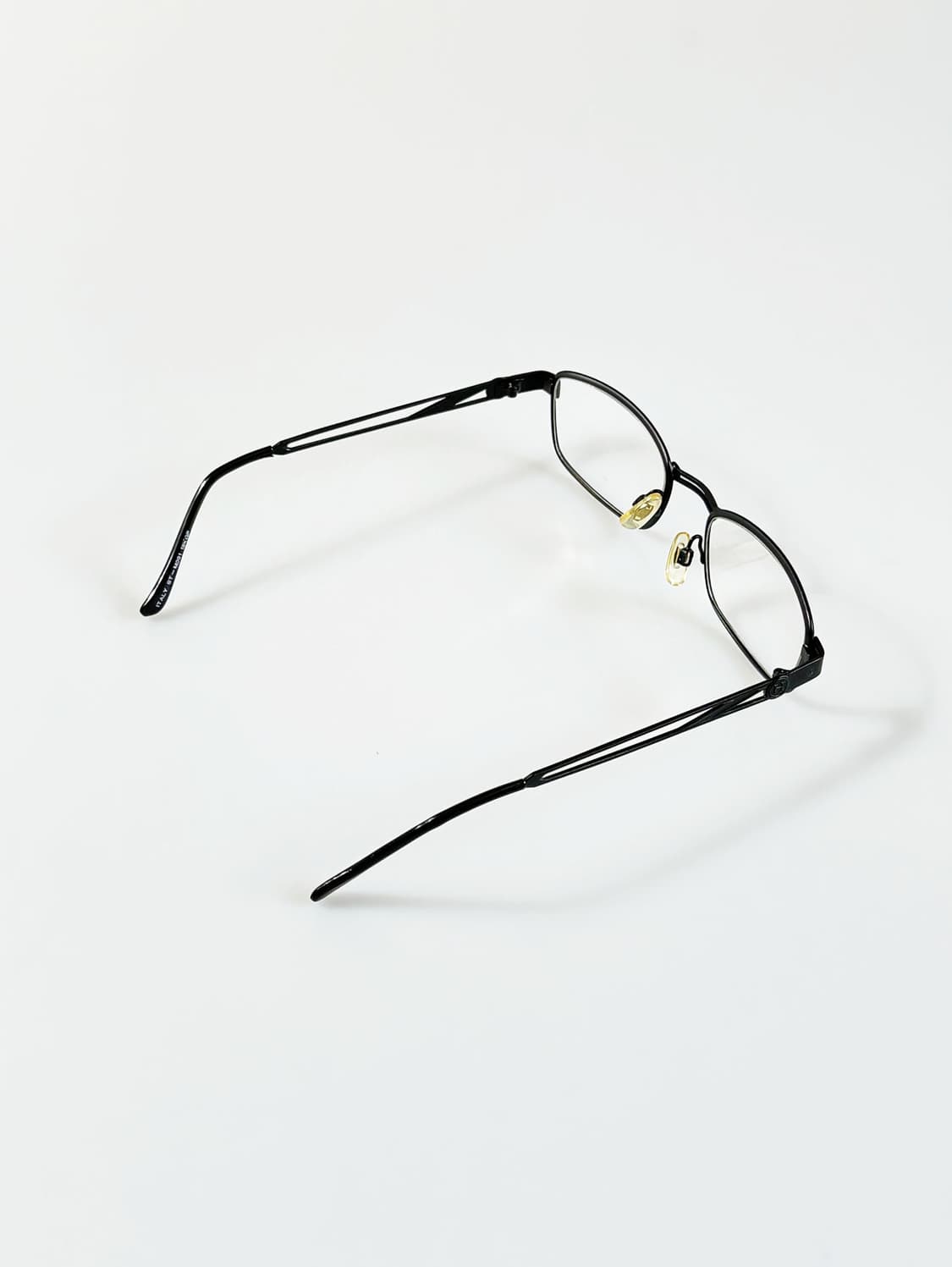 90s STATE 블랙 슬림 스퀘어 메탈 빈티지 안경 상품이미지4