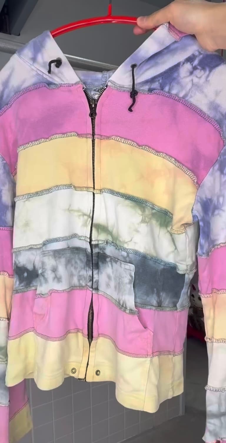 하라주쿠 Layered Zip-Up Hoodie 상품이미지3