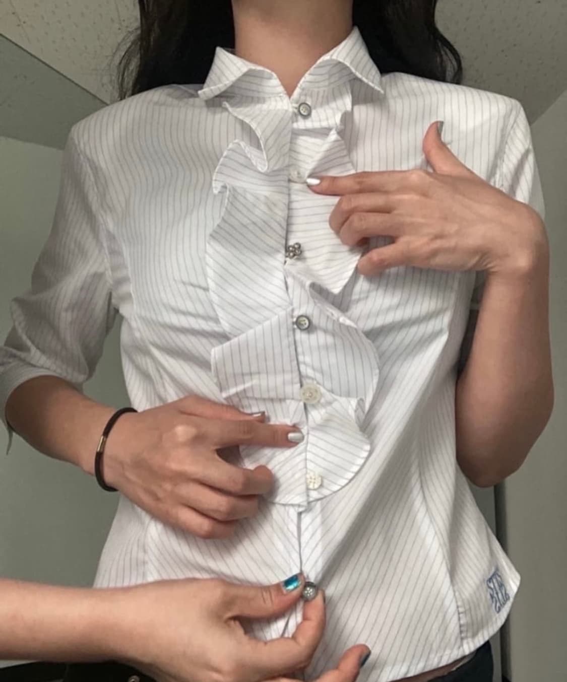 에옹쓰 STTS 익스클루시브 멀티 프릴 셔츠 상품이미지1