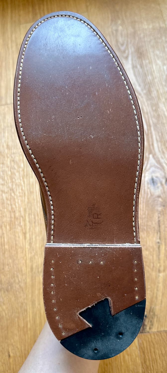 알든 29366 언라인드 플레인 토 더비 내추럴 크롬악셀 10.5D 신품 상품이미지6