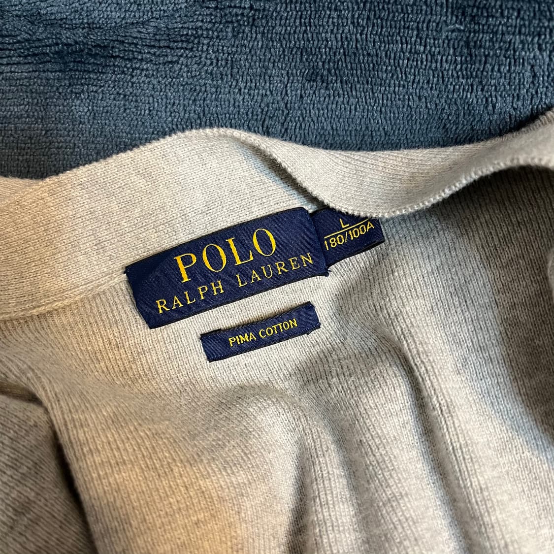 폴로 랄프로렌 피마코튼 면 가디건 L 상품이미지4