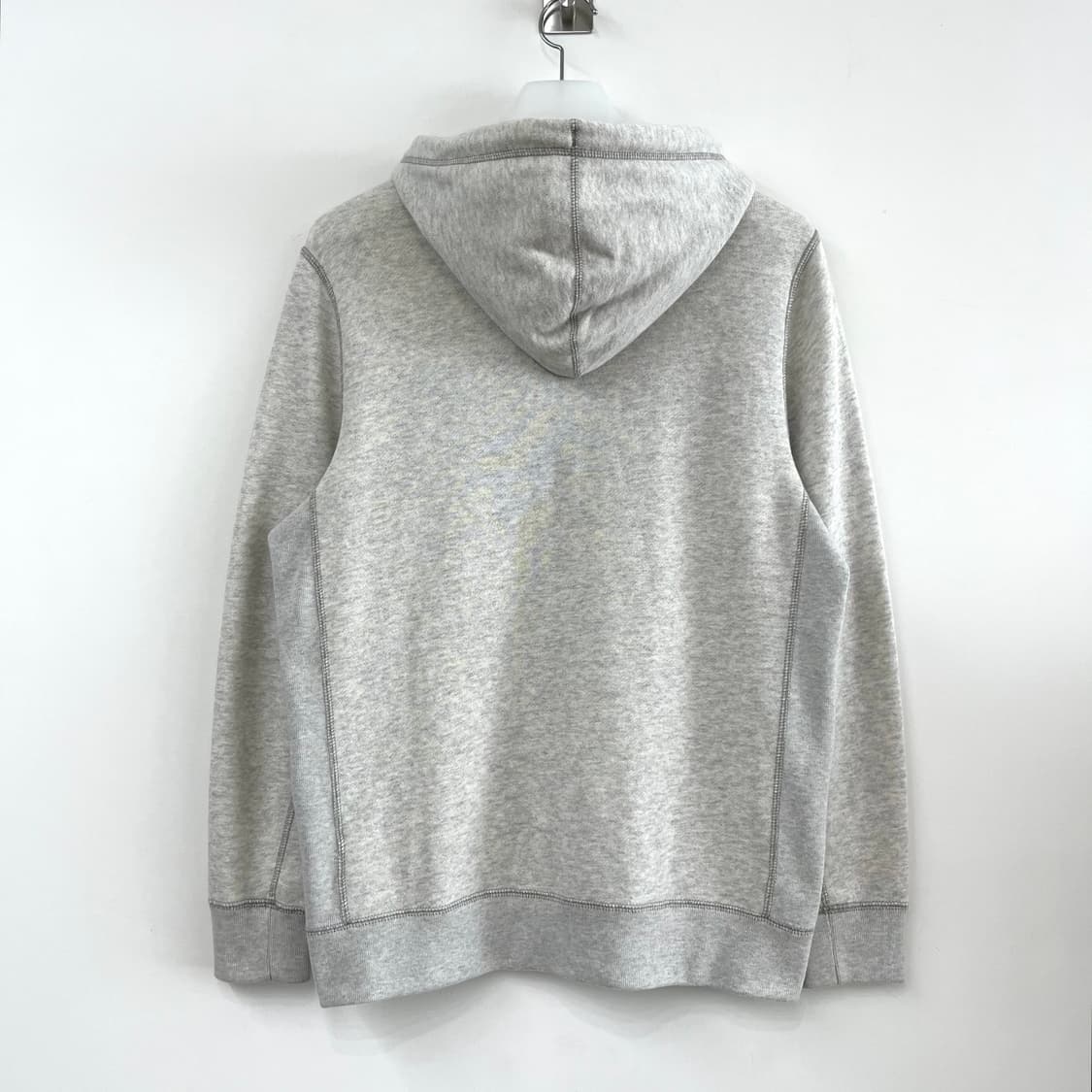 아베크롬비 자수로고 연그레이 후드집업 상품이미지3