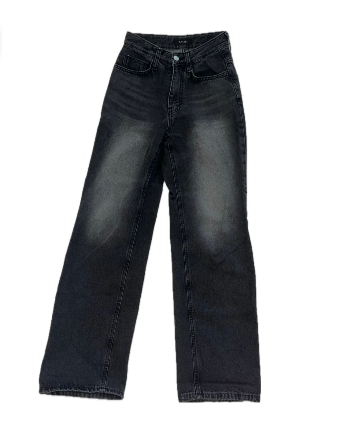 (쿨거2)흑청 와이드 워싱 데님 상품이미지1