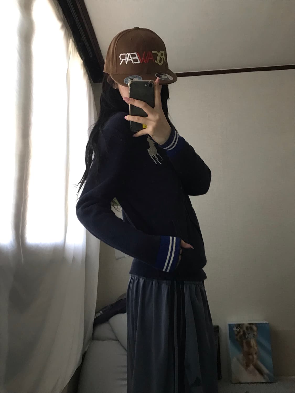 폴로 네이비 빅포니 니트집업 상품이미지3