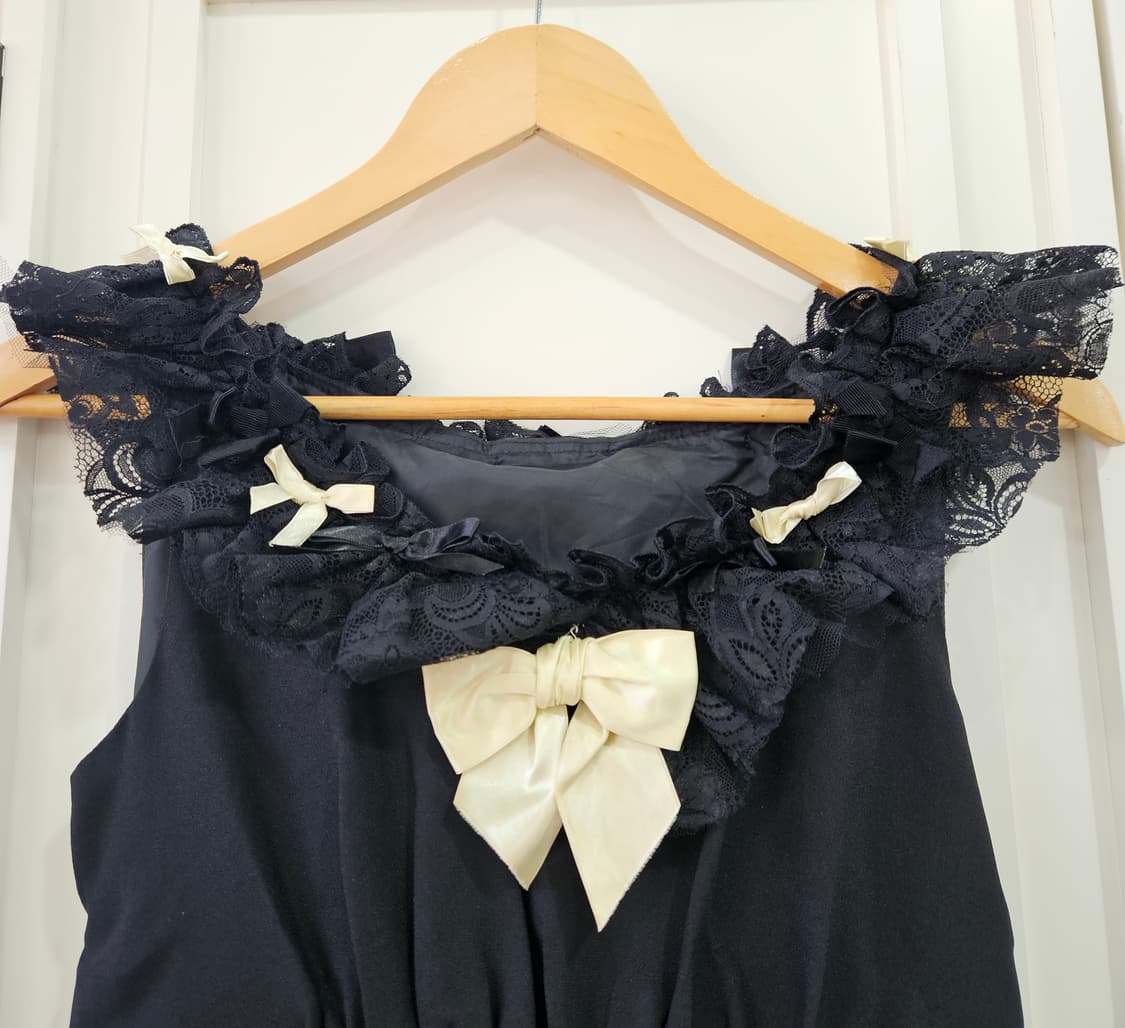 일본맞춤  레이스 리본 원피스 상품이미지3