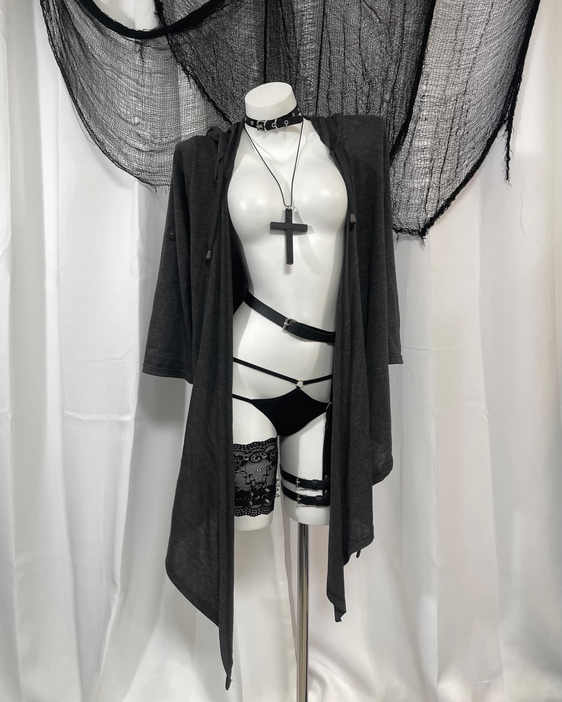 charcoal hood cardigan 상품이미지3