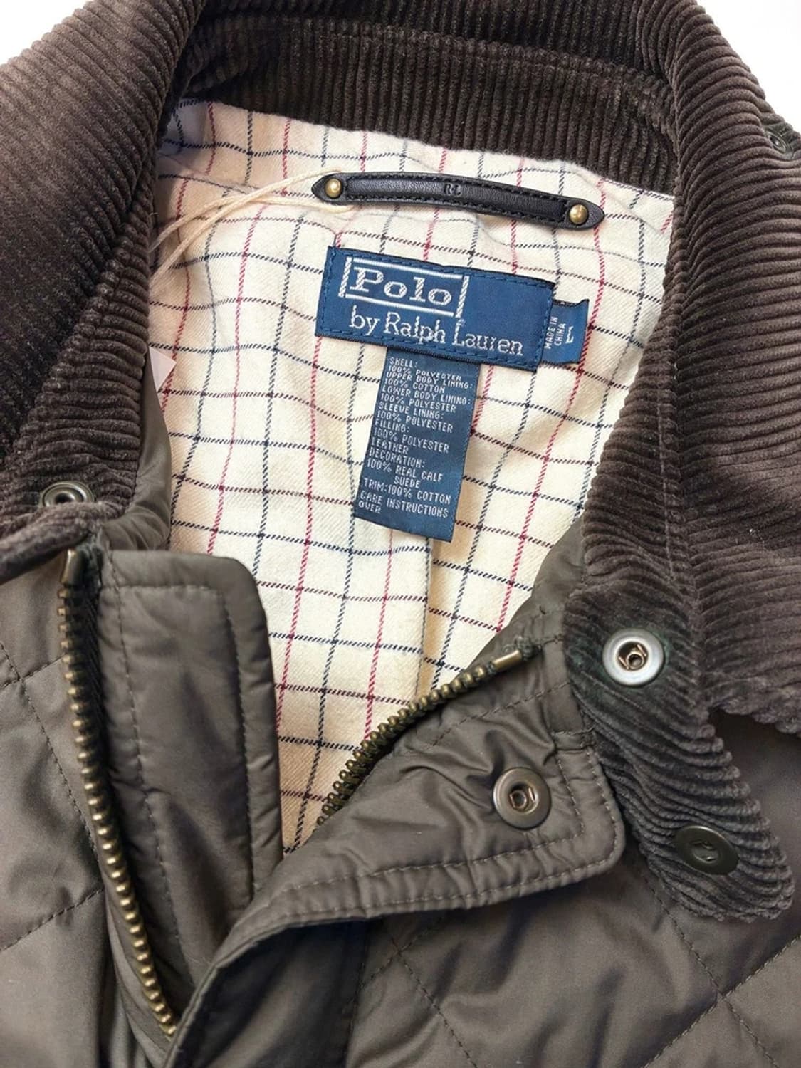 폴로 랄프로렌 클래식 캠튼 퀄팅 가죽 배색 자켓 PN5521 상품이미지9