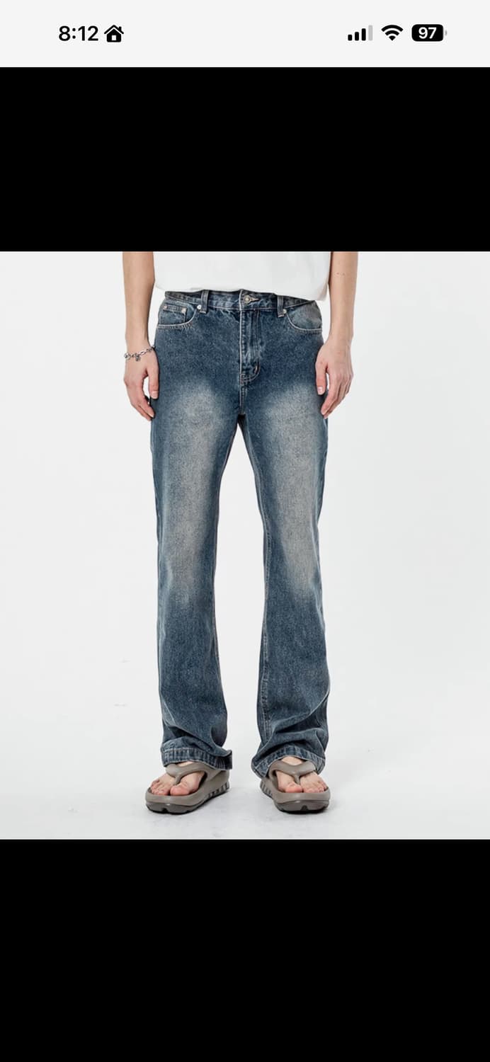 텍스 세미플레어 데님 (중청) 상품이미지1