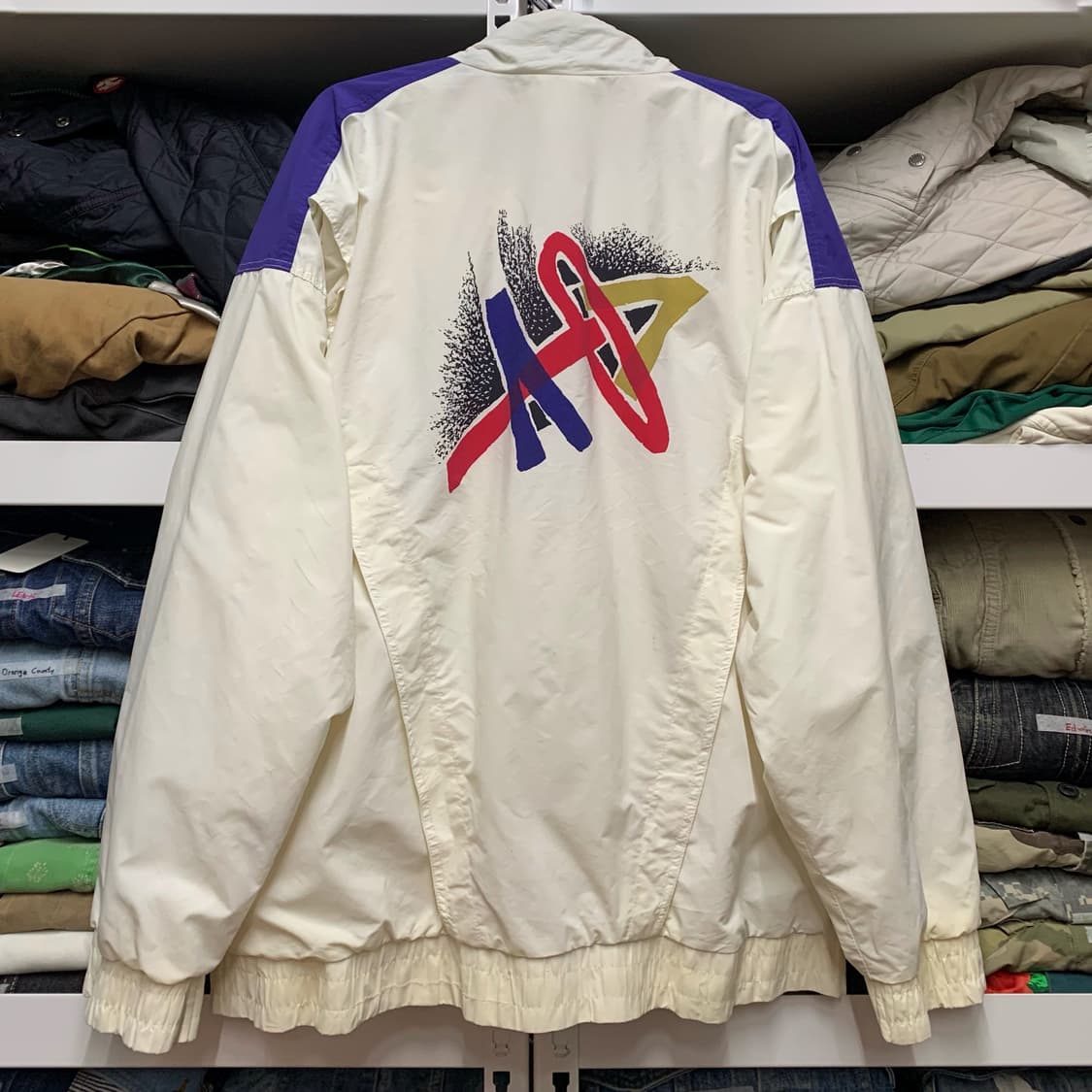 [XL] 90's 아디다스 스테판 에드베리 테니스 웜업 자켓 상품이미지3