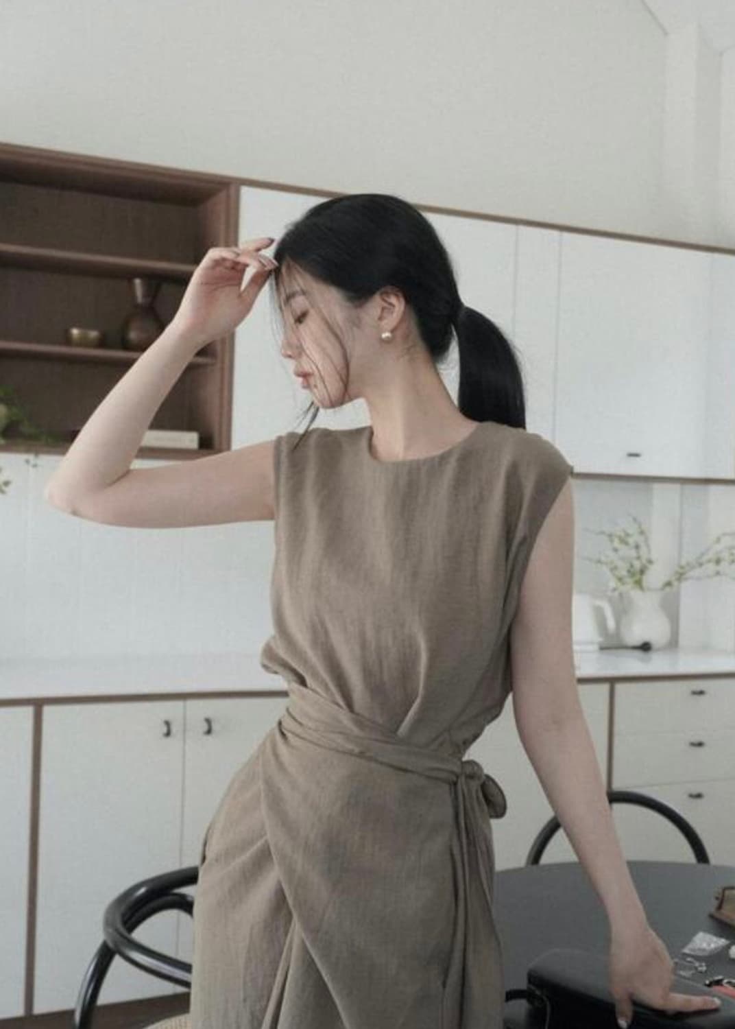 유유알 uur 웨이브 랩 원피스 모리걸룩 상품이미지3