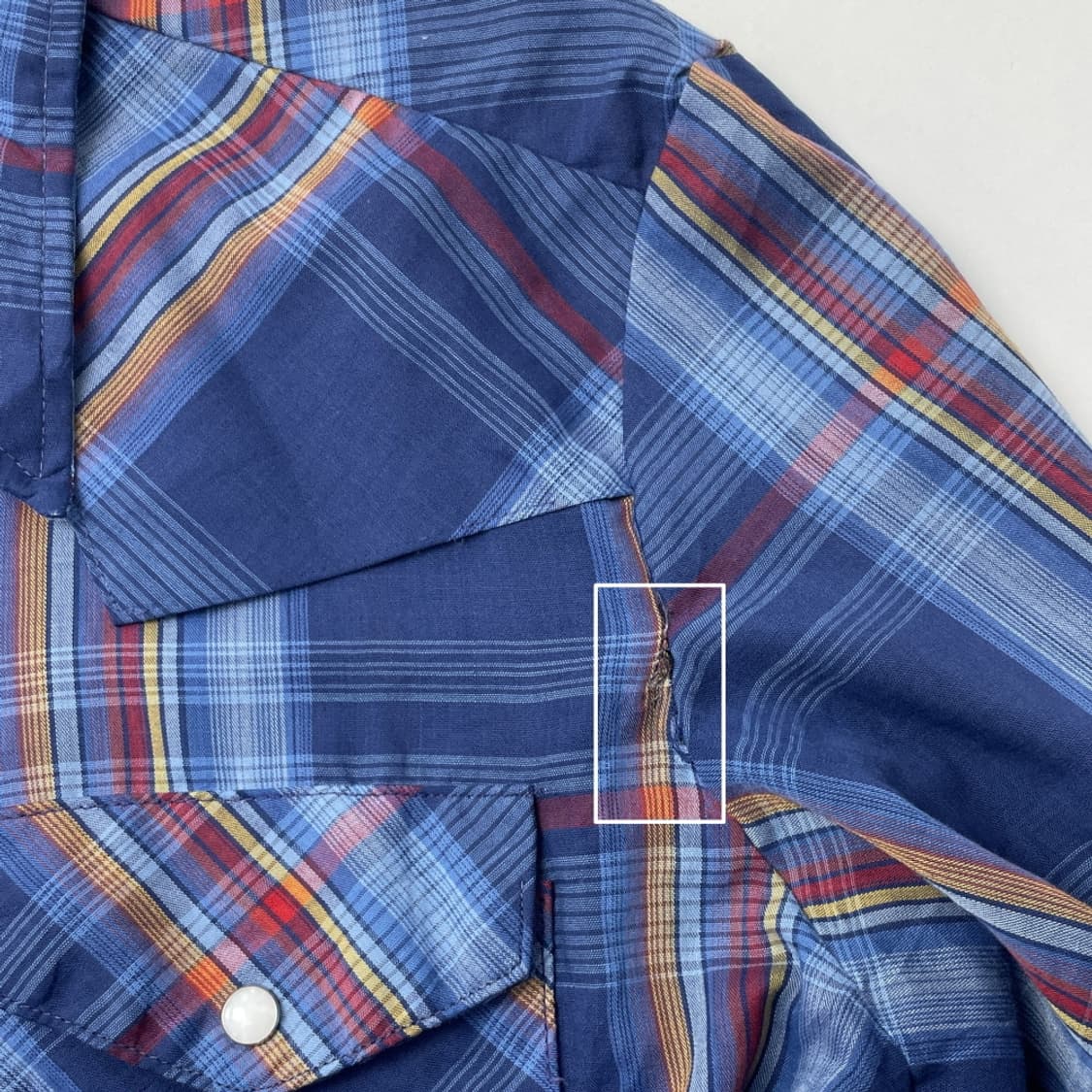 (M) Triple LLL 빈티지 체크 웨스턴 셔츠 상품이미지6