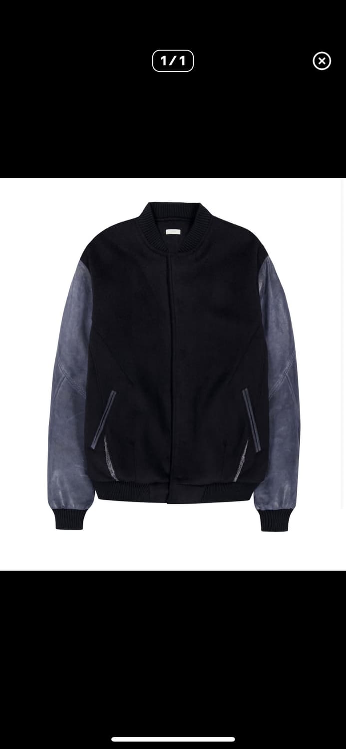 xlim EP.8 02 JACKET NAVY 엑슬림 바시티  상품이미지1