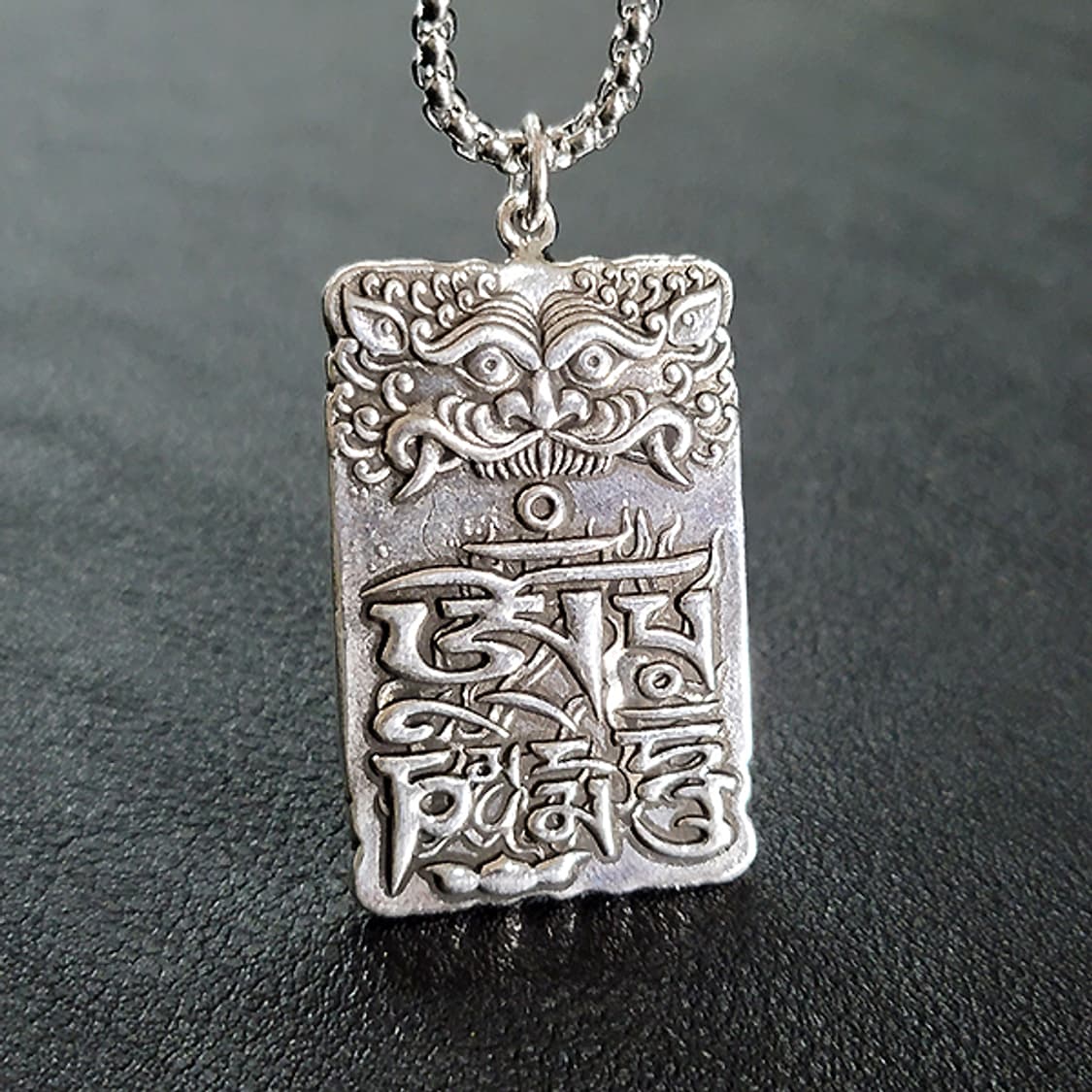 Tarkar 백동 펜던트 엔틱 선물 지혜 라마 불교 남자 목걸이 상품이미지7