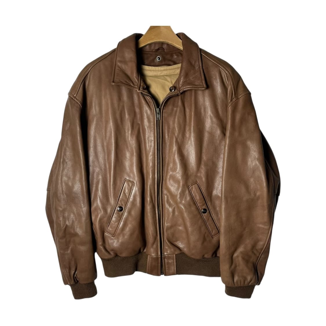 [Chevignon] 90's 쉐비뇽 A-2 리얼레더 자켓 (내피포함) 상품이미지1