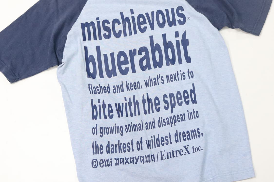 MISCHIEVOUS 미스치버스 빈티지 그래픽 래글런 티셔츠 (M) 상품이미지6