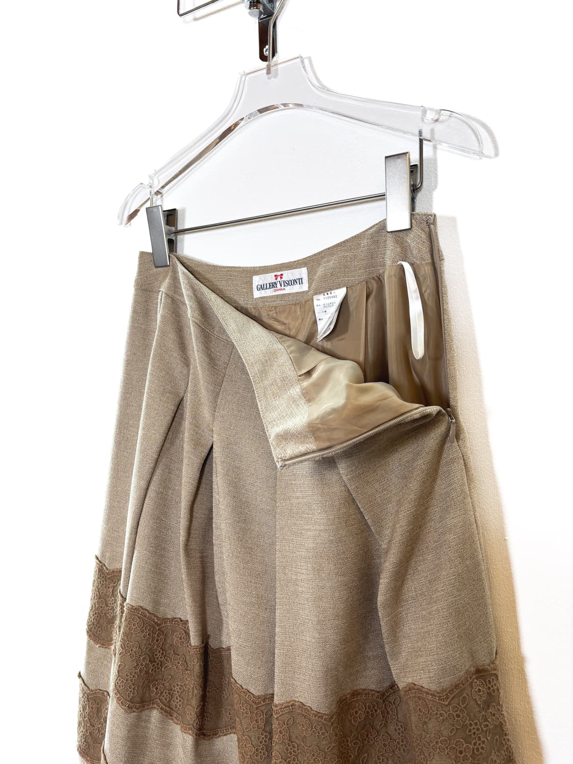 빈티지 레이스 미디 스커트 상품이미지6