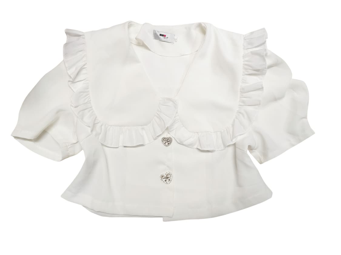 양산형지뢰계 블라우스셔츠 핀터깔캐캐체달천깔 히메갸루 스나계 로리타퍼프프릴 상품이미지1