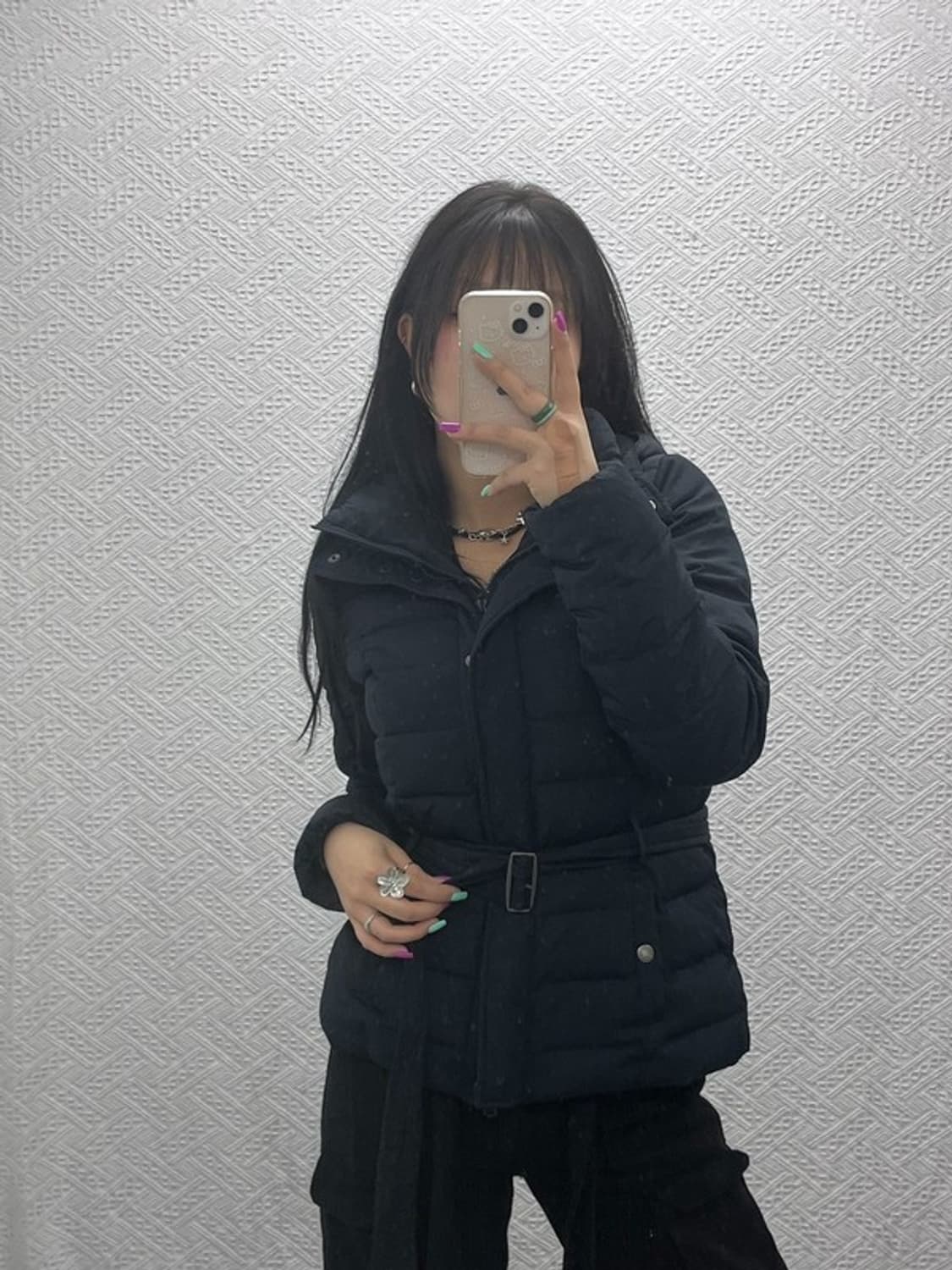 아베크롬비 올드스쿨 빈티지 벨티드 패딩 M C07387 상품이미지2