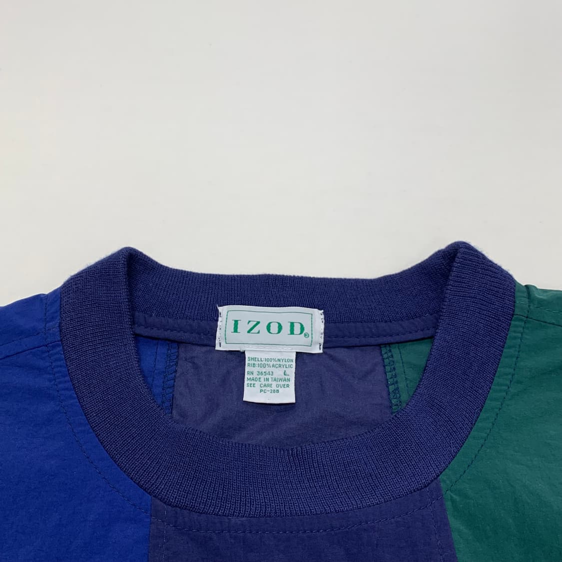 IZOD 아이조드 90s 컬러블락 오버핏 바람막이 웜업 상품이미지3