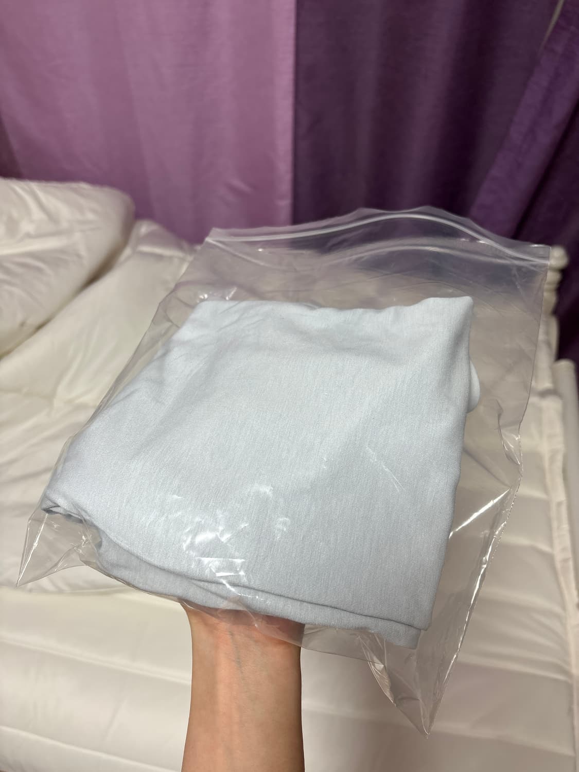 Halominum 2 in 1 layered top 민트색 긴팔 상품이미지5