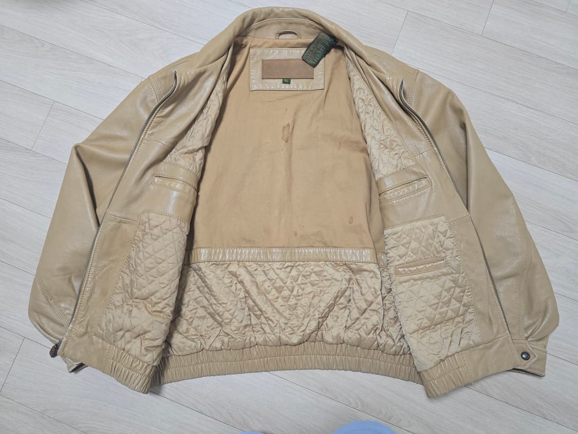 Timberland 램스킨 양가죽 레더자켓 XL 상품이미지6