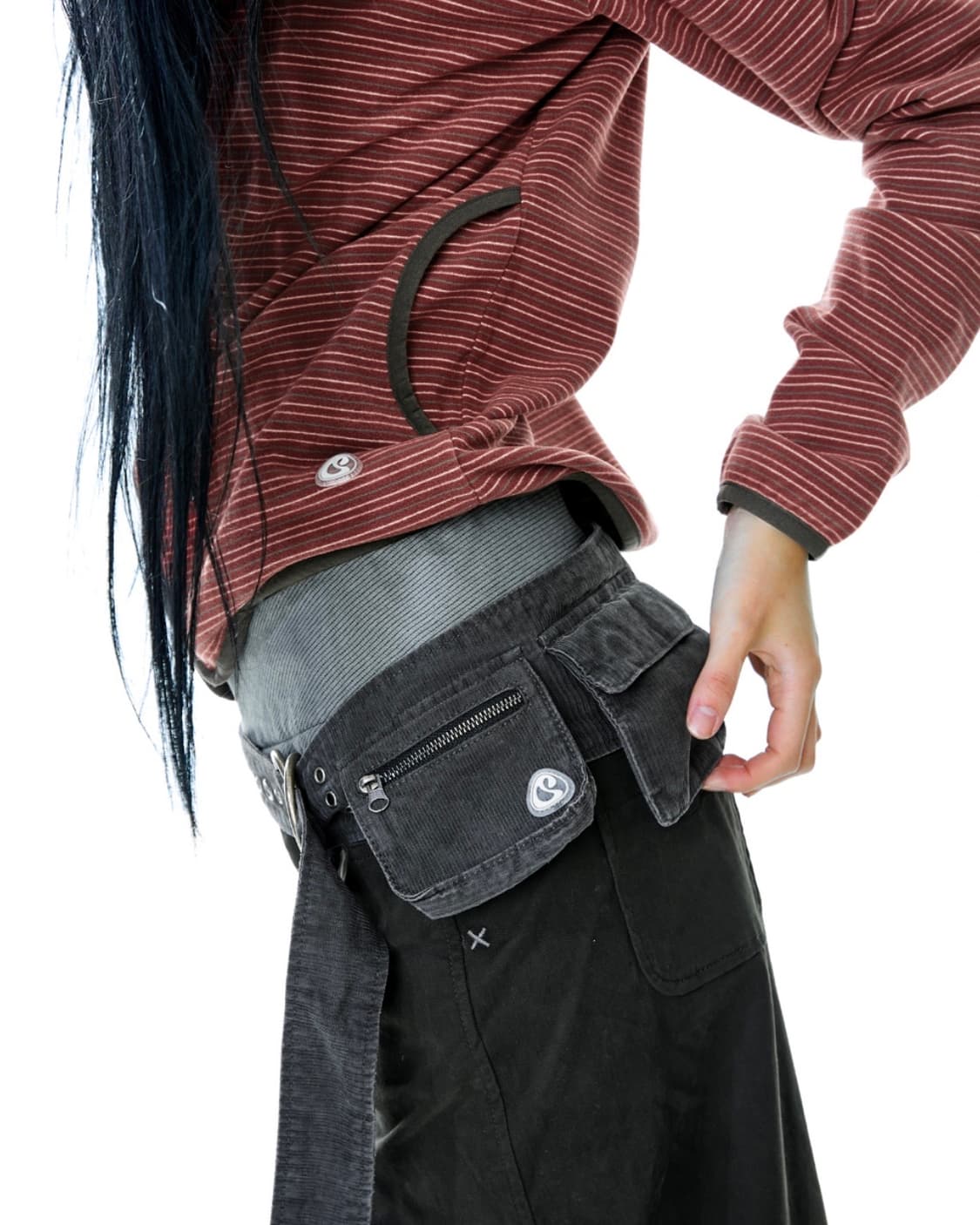 코이세이오 코튼 벨트백 브라운 COTTON BELT BAG BROWN 상품이미지4