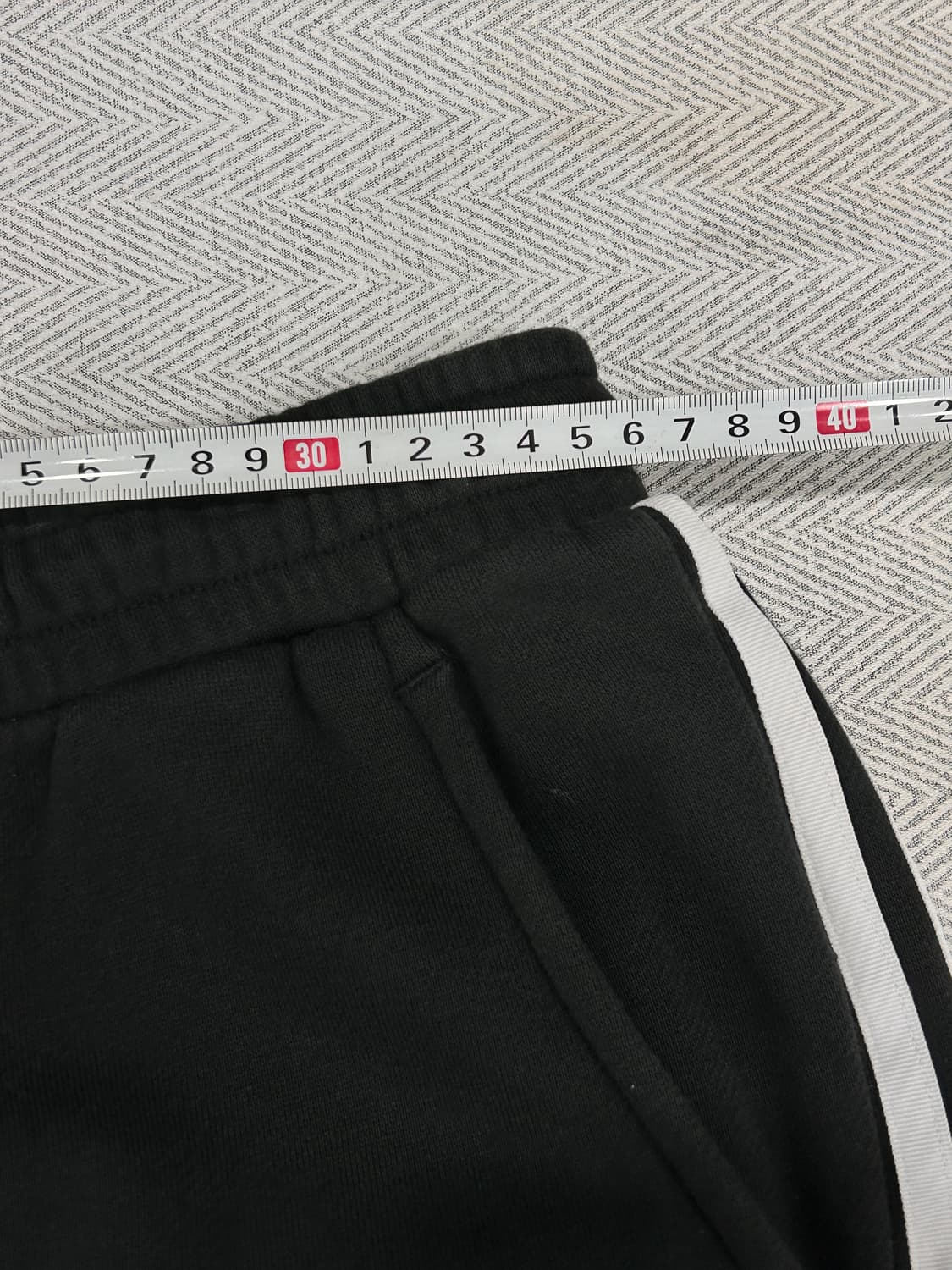 아디다스 트레포일 밴딩 조거 팬츠 L 삼선 블랙 상품이미지8
