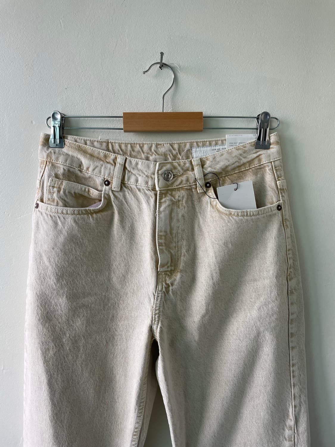 자라 우먼 베이지 워시드 데님 38 상품이미지1