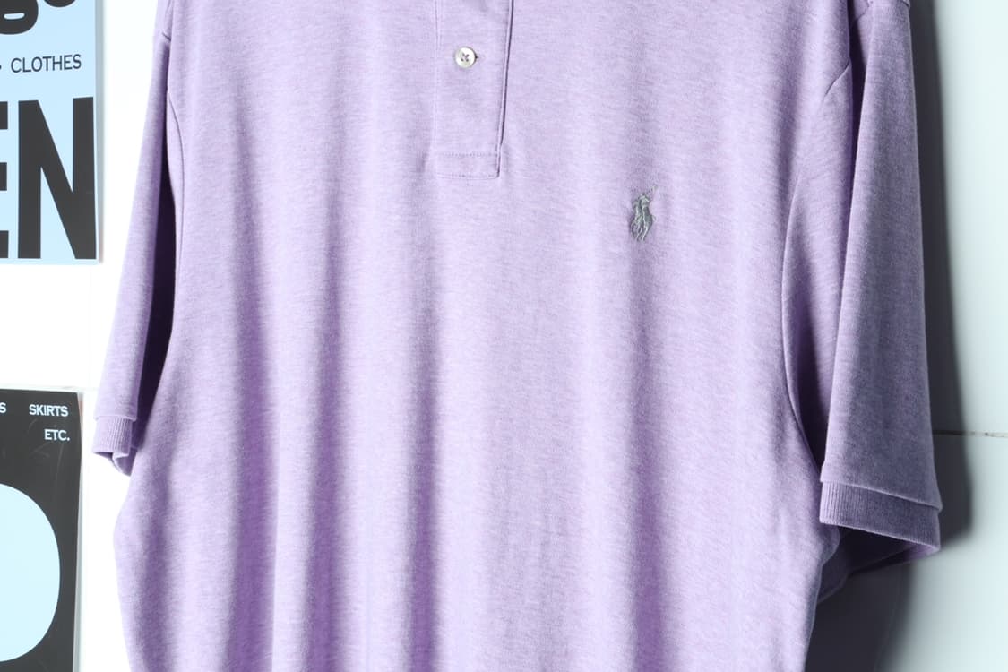 (L-3XL) 폴로 랄프로렌 반팔 카라 티셔츠 USA 연보라-H30557 상품이미지5
