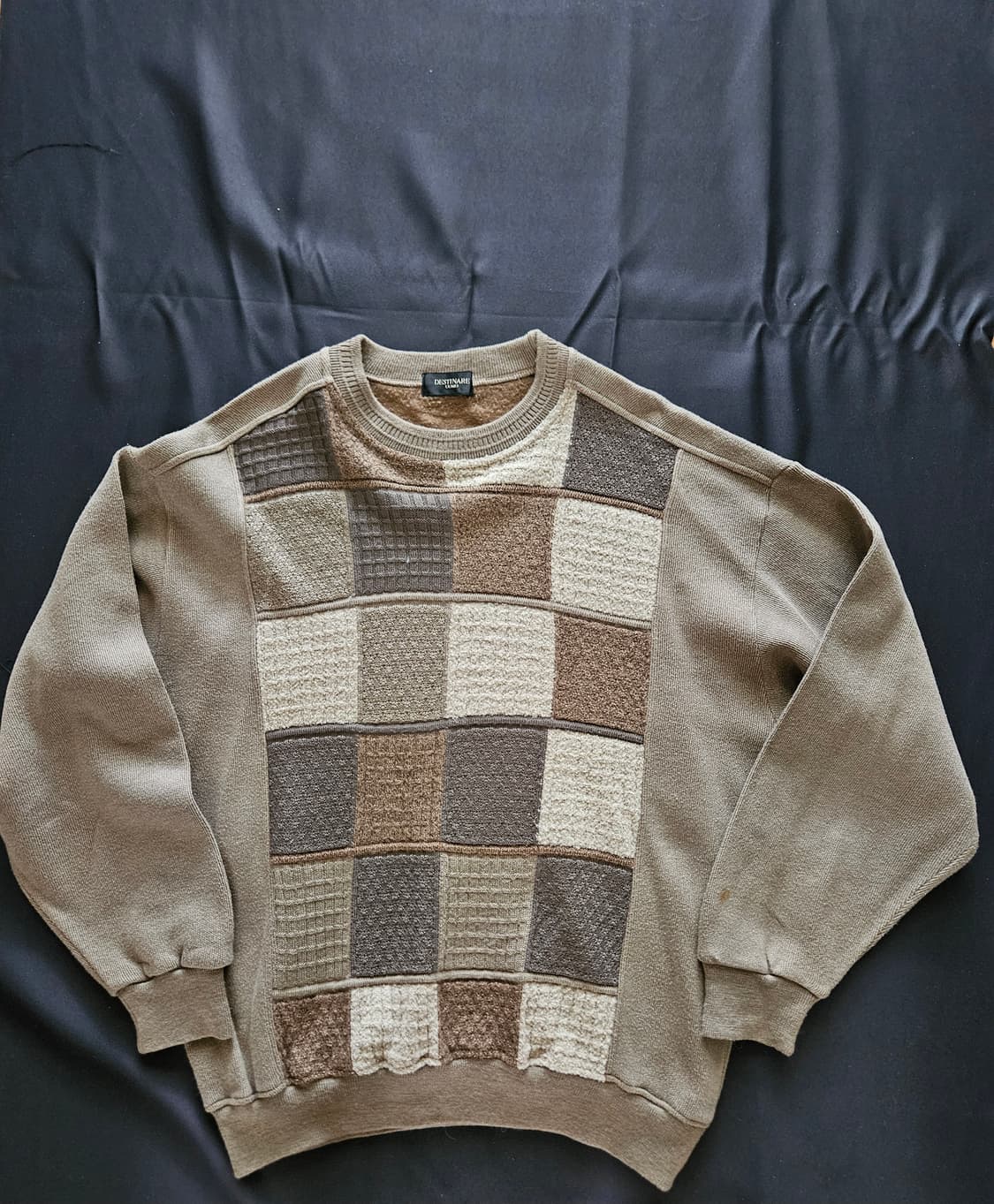 DESTINAIRE 체크 패턴 니트 스웨터 상품이미지1