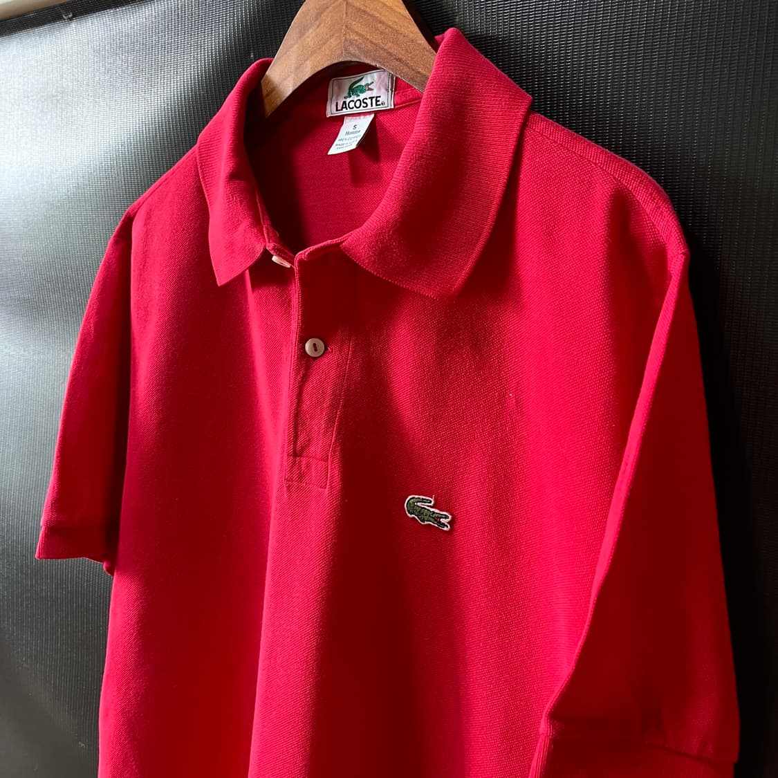 S) 80s 라코스테 Made in U.S.A 피퀘셔츠 상품이미지4