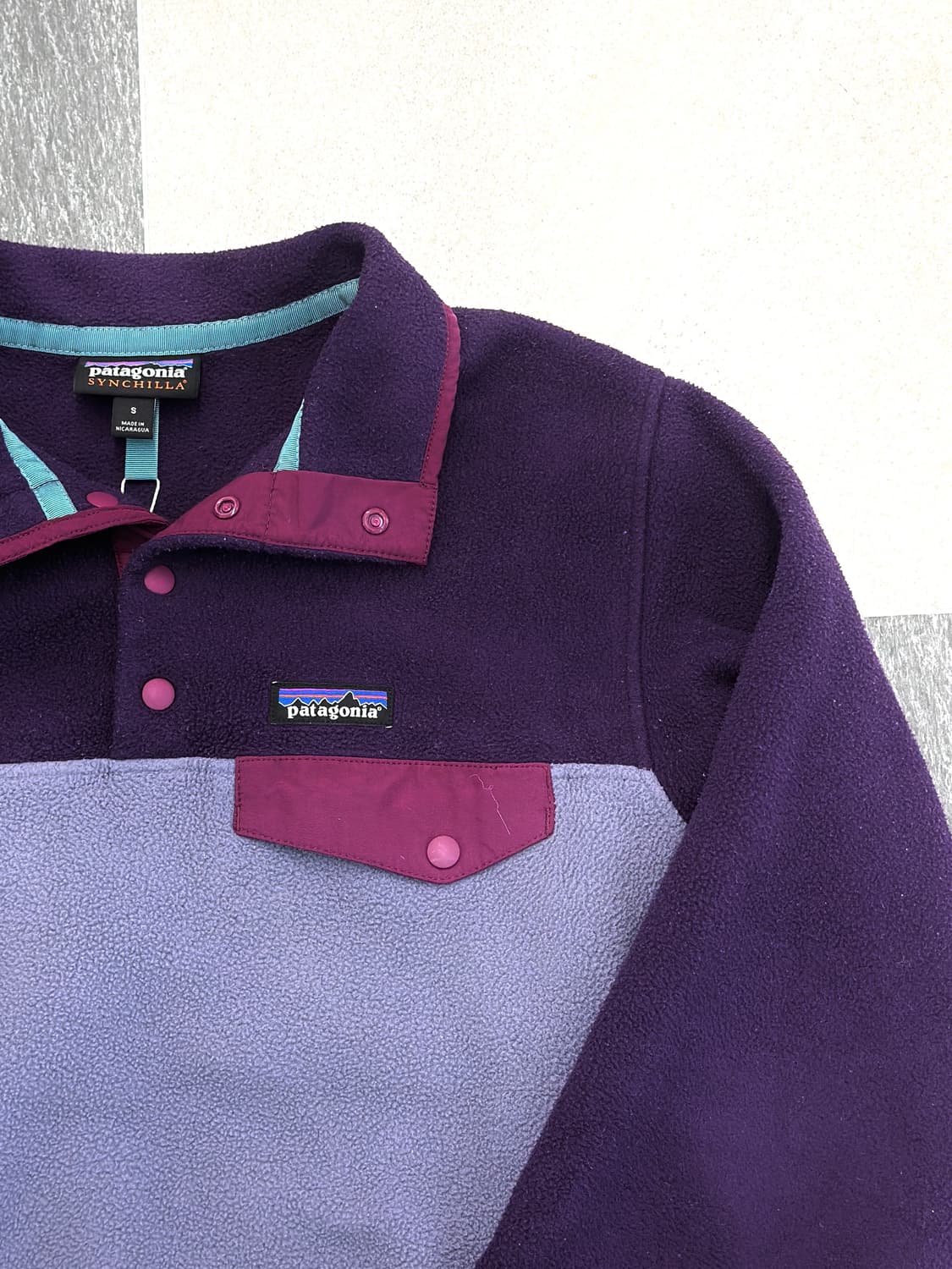 파타고니아 신칠라 퍼플 스냅 플리스  상품이미지6