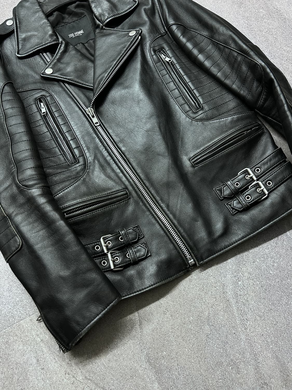 206 옴므 레더 라이더 자켓 상품이미지3