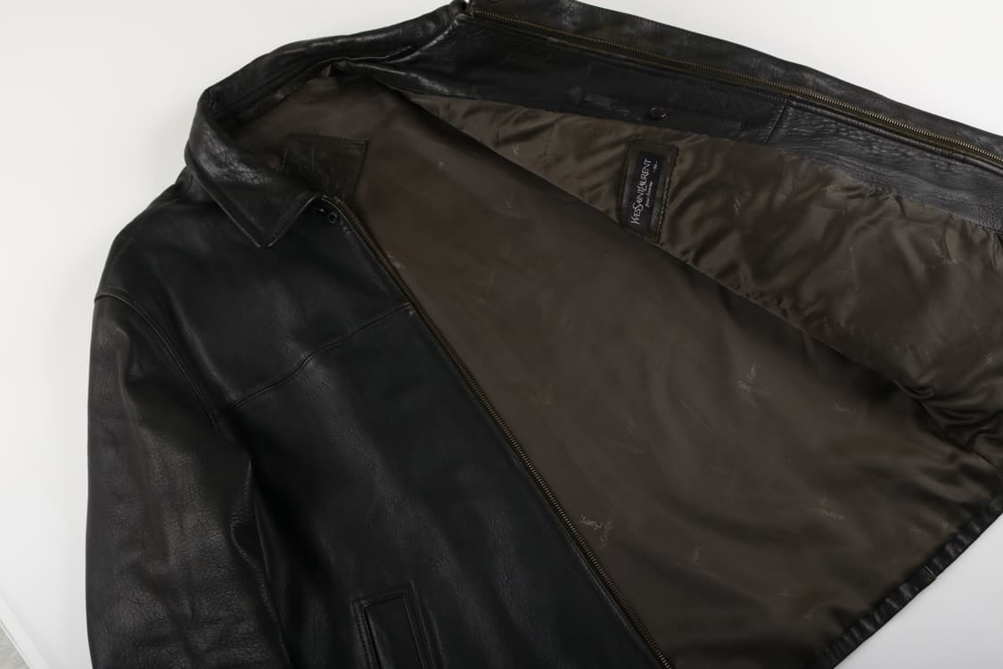 [M] 90's 입생로랑 양가죽 집업 자켓 상품이미지4