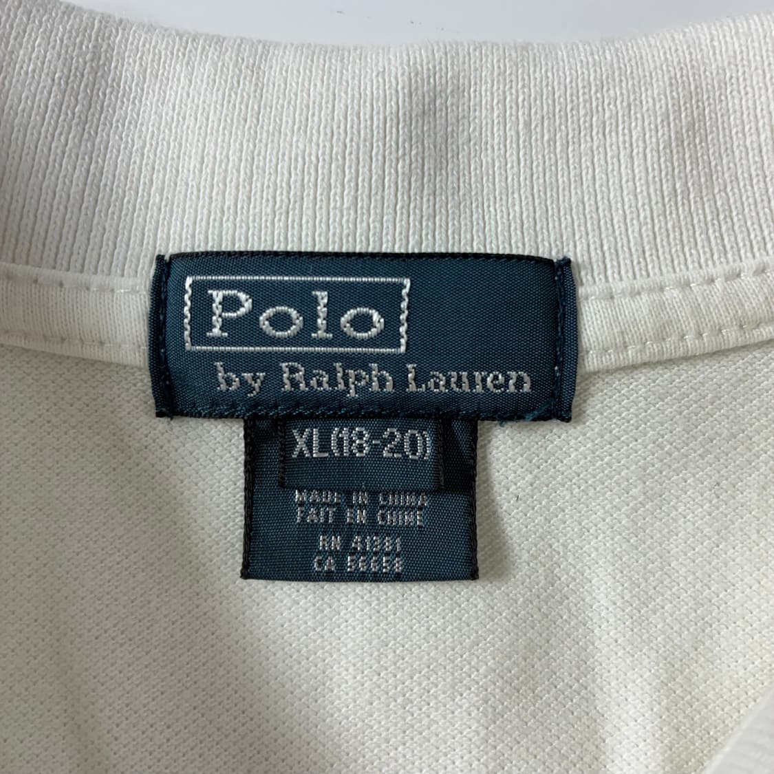 Polo  폴로 랄프로렌 빅포니 코튼 화이트 카라 반팔 티셔츠 상품이미지3