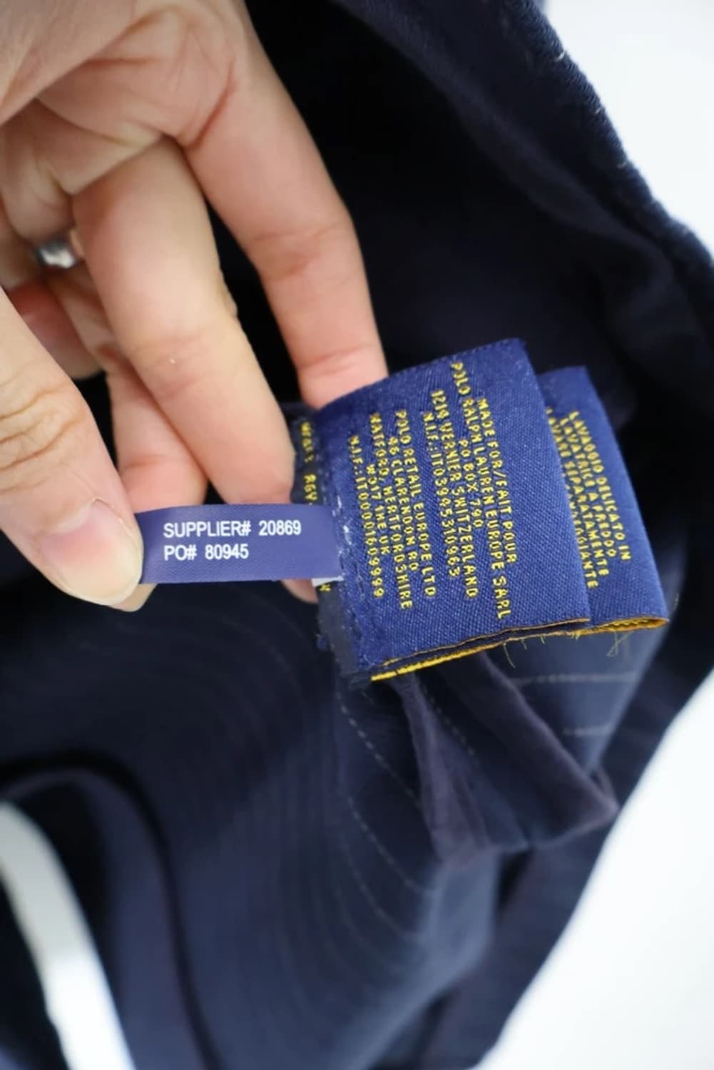 RUGBY Ralph Lauren Navy Pinstripe Blazer 상품이미지7