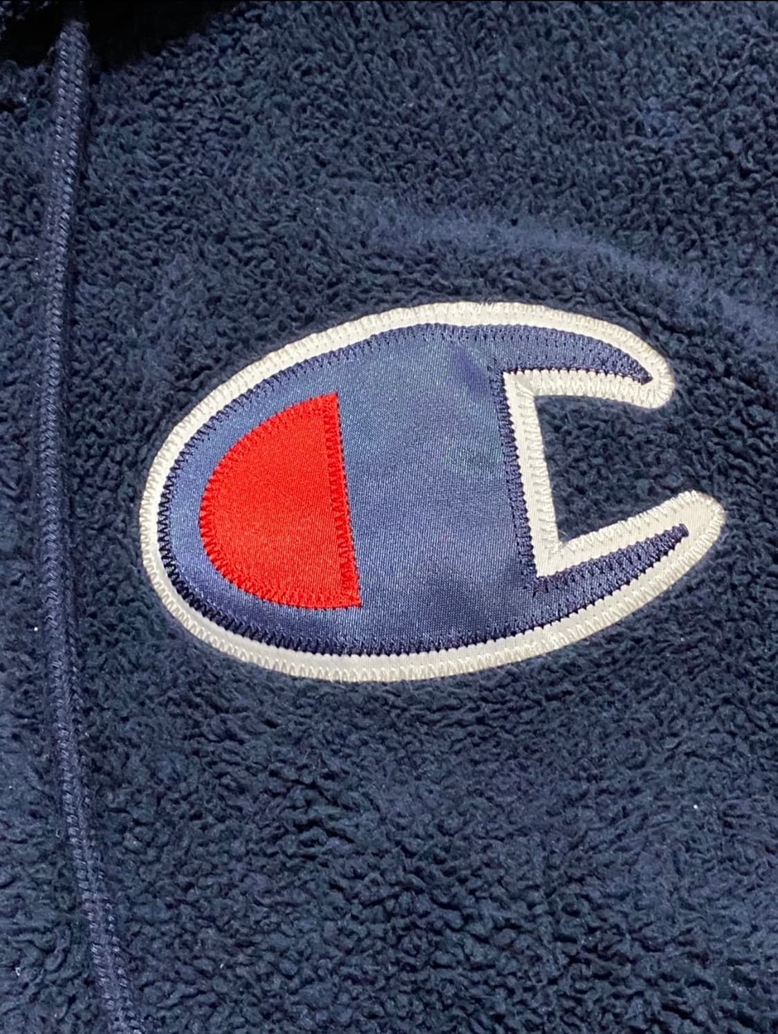 챔피온 양털 뽀글이 아노락 네이비 100 상품이미지6