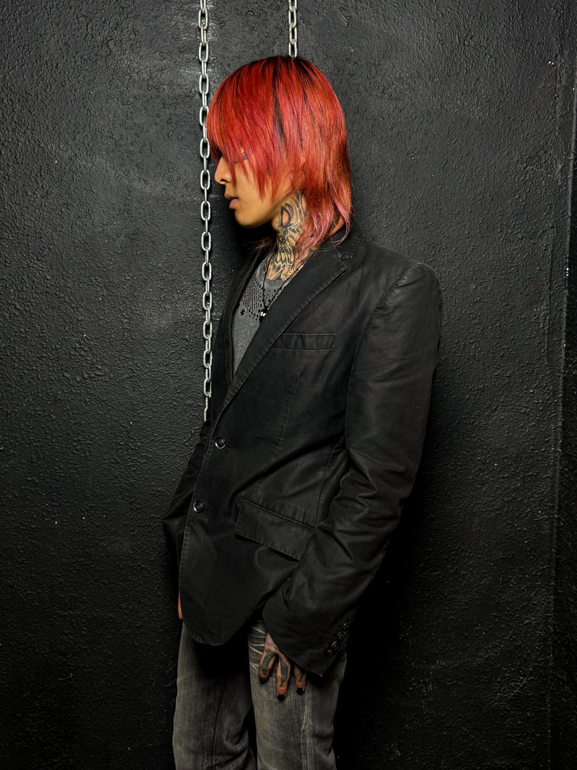 Wax Coating 2-Button Blazer 상품이미지3