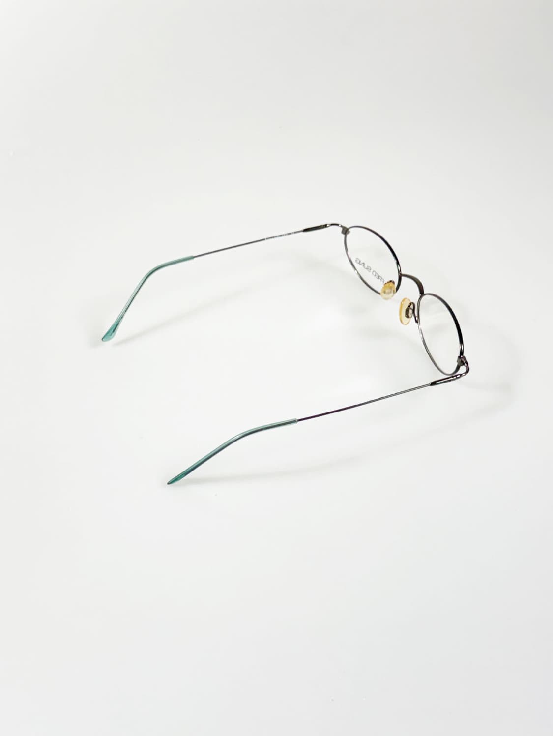 90s ALFRED SUNG 슬림 오벌 메탈 프레임 빈티지 안경 상품이미지4