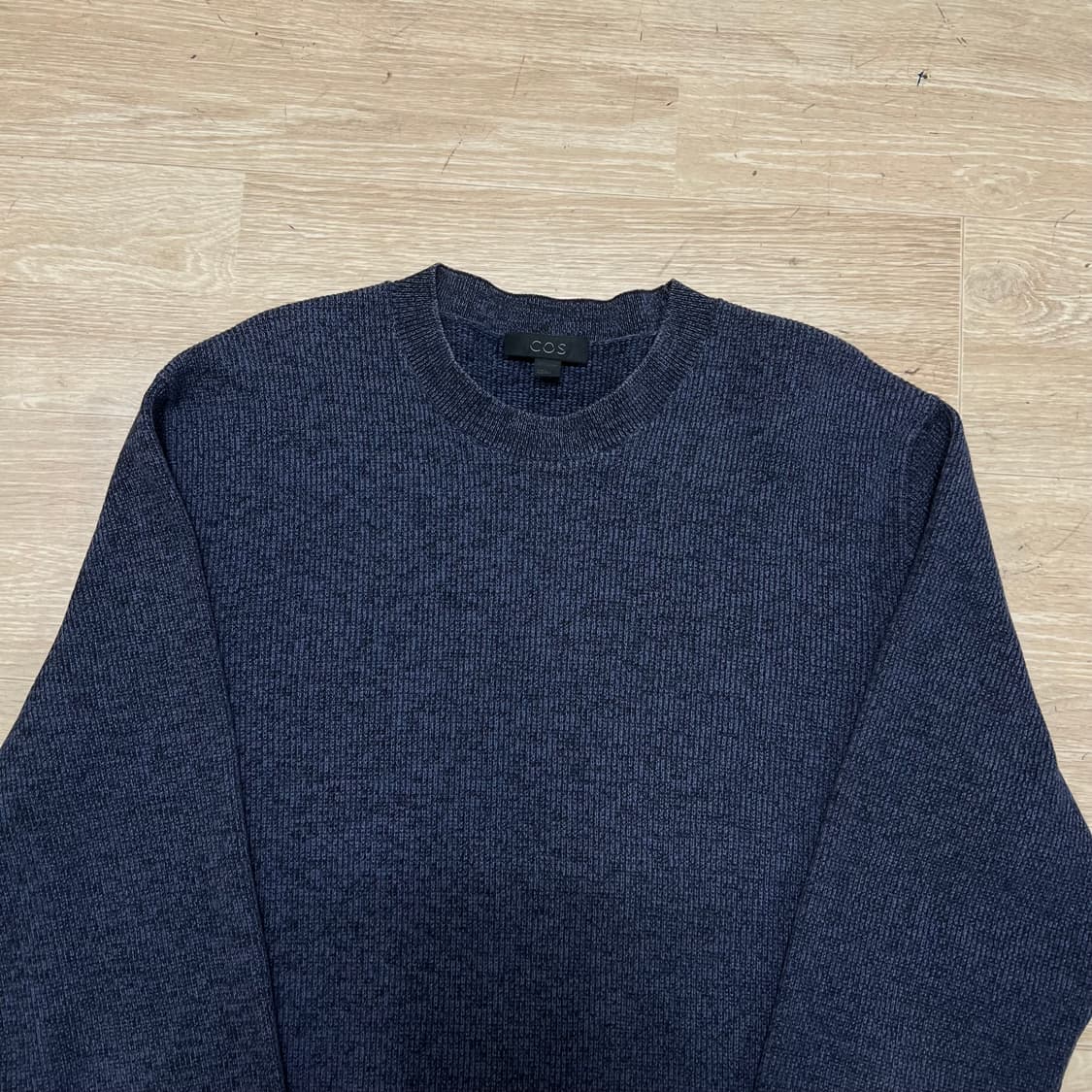 코스 COS 베이직 코튼 니트 스웨터 [네이비] L/100 상품이미지2