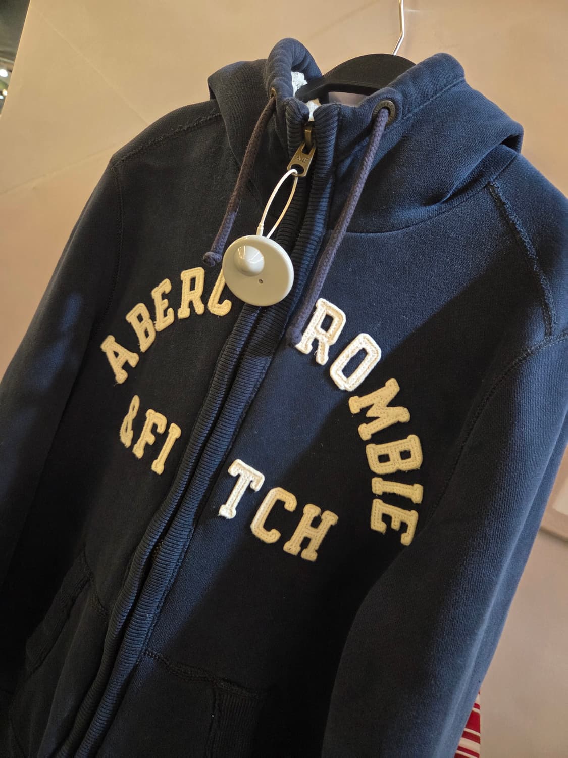 아베크롬비 네이비 양털후드집업 상품이미지1